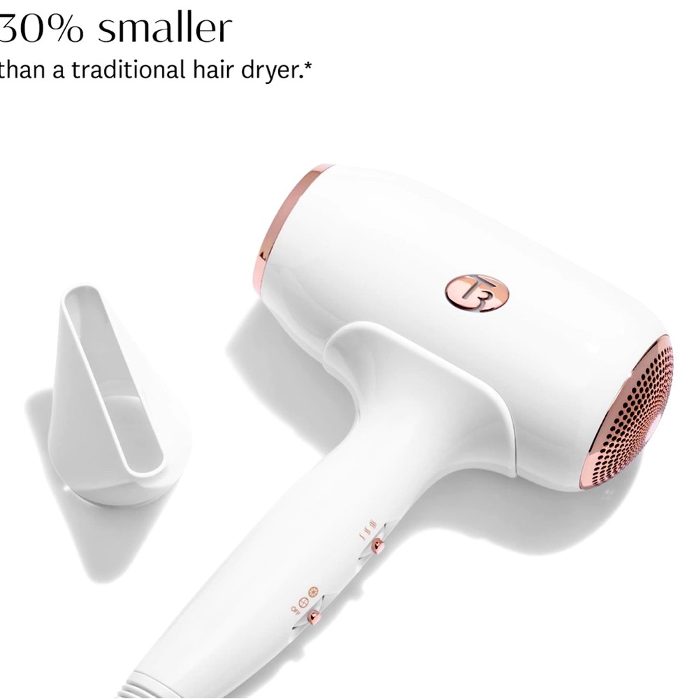 T3 Fit Compact Hair Dryer (White and Rose gold) BRAND NEW